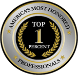 America's Most Honored Top 1 Percent Professionals